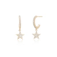 Orecchini Mabina Donna Super Star in Argento Zirconia 563389 - 563389
